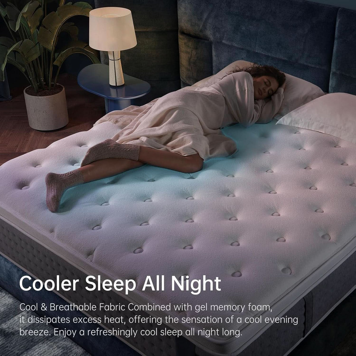 King Size Memory Foam Hybrid Mattress Fiberglass Free