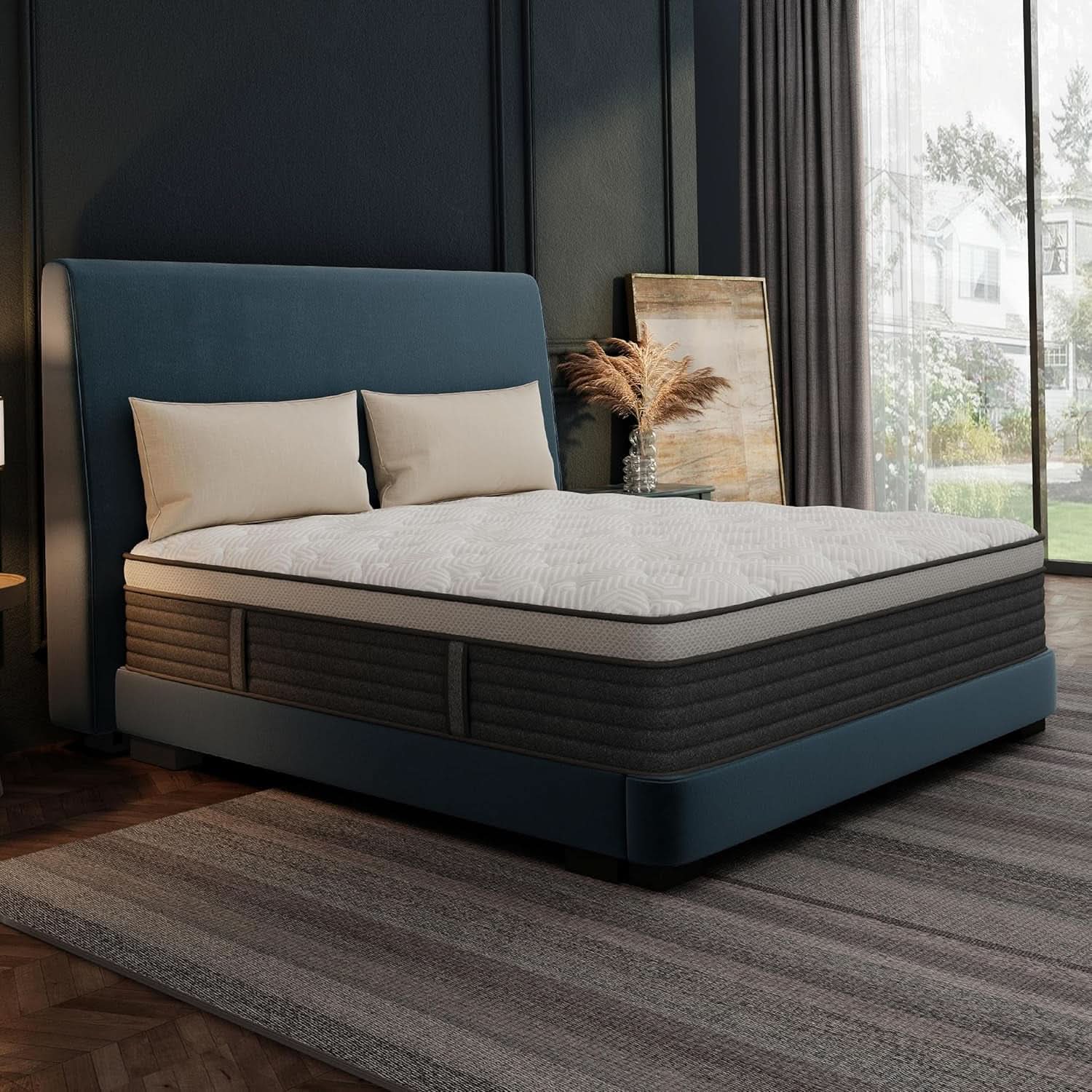 King Size Memory Foam Plus Hybrid Mattress Edge Support