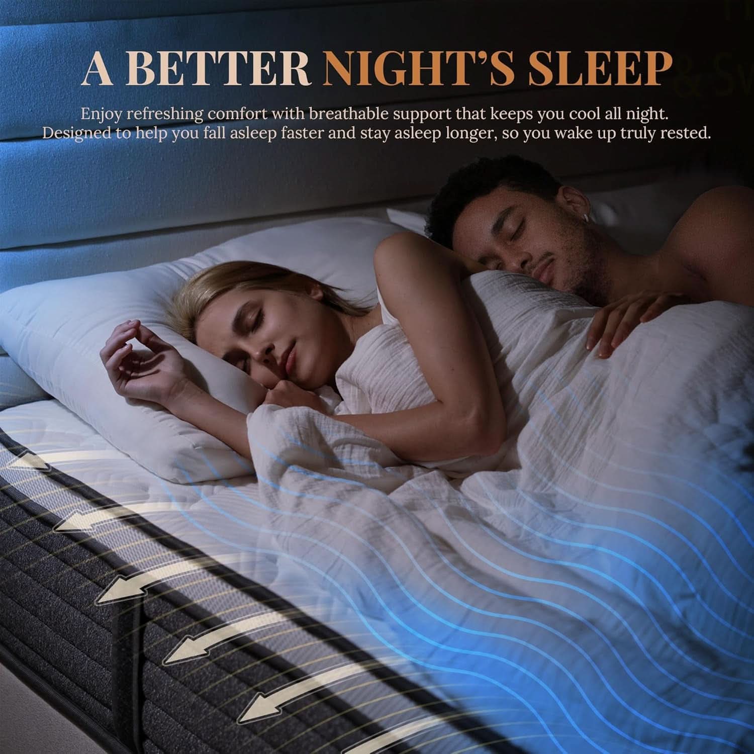 King Size Memory Foam Plus Hybrid Mattress Edge Support