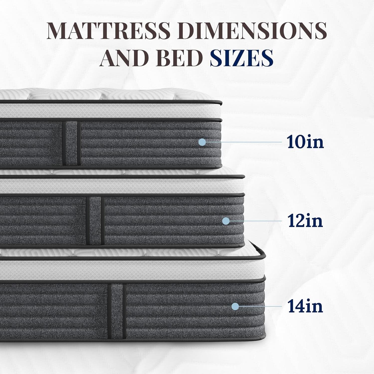 King Size Memory Foam Plus Hybrid Mattress Edge Support