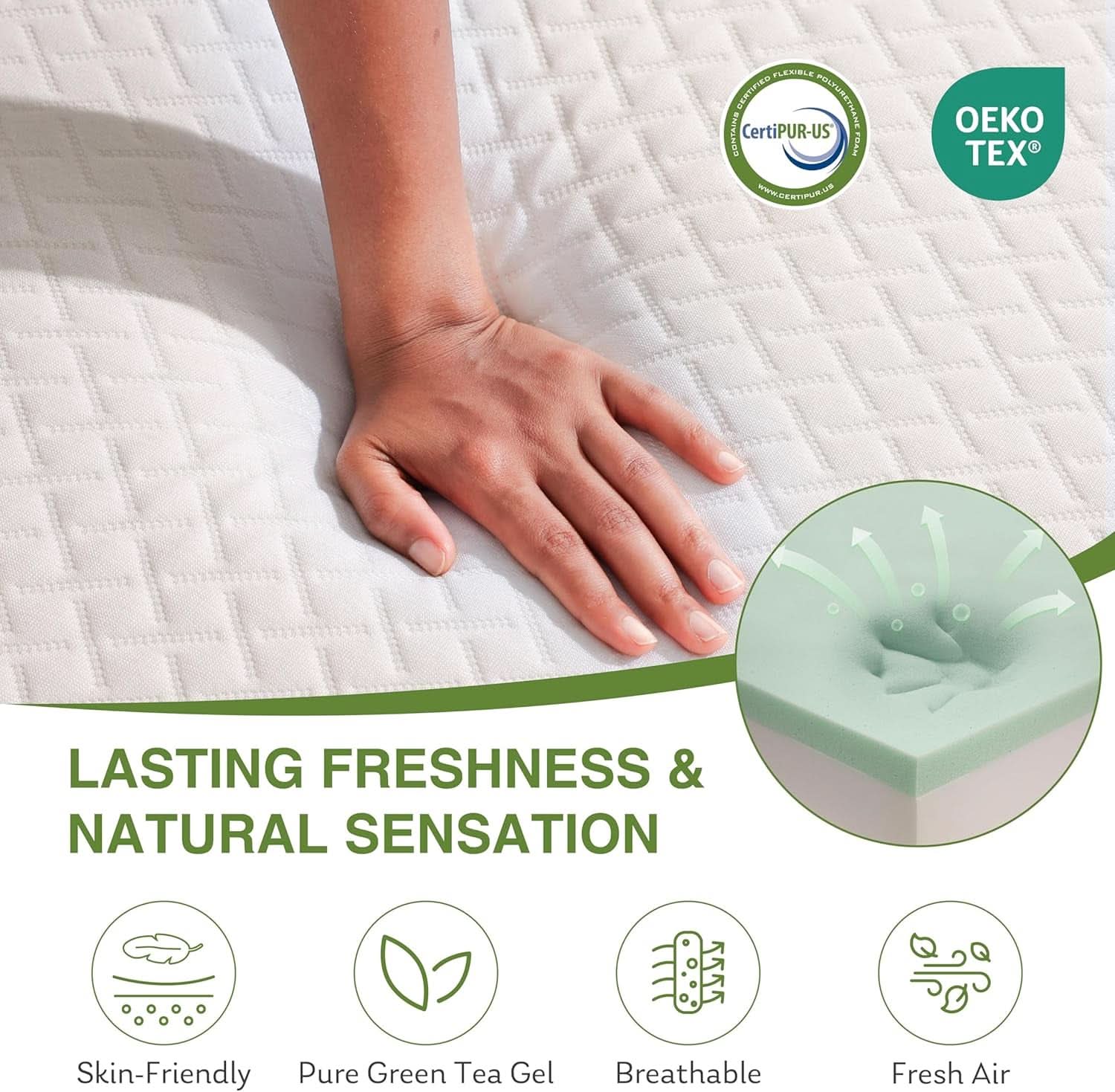 King Size Premium Memory Foam Mattress TwelveInch Cooling Gel