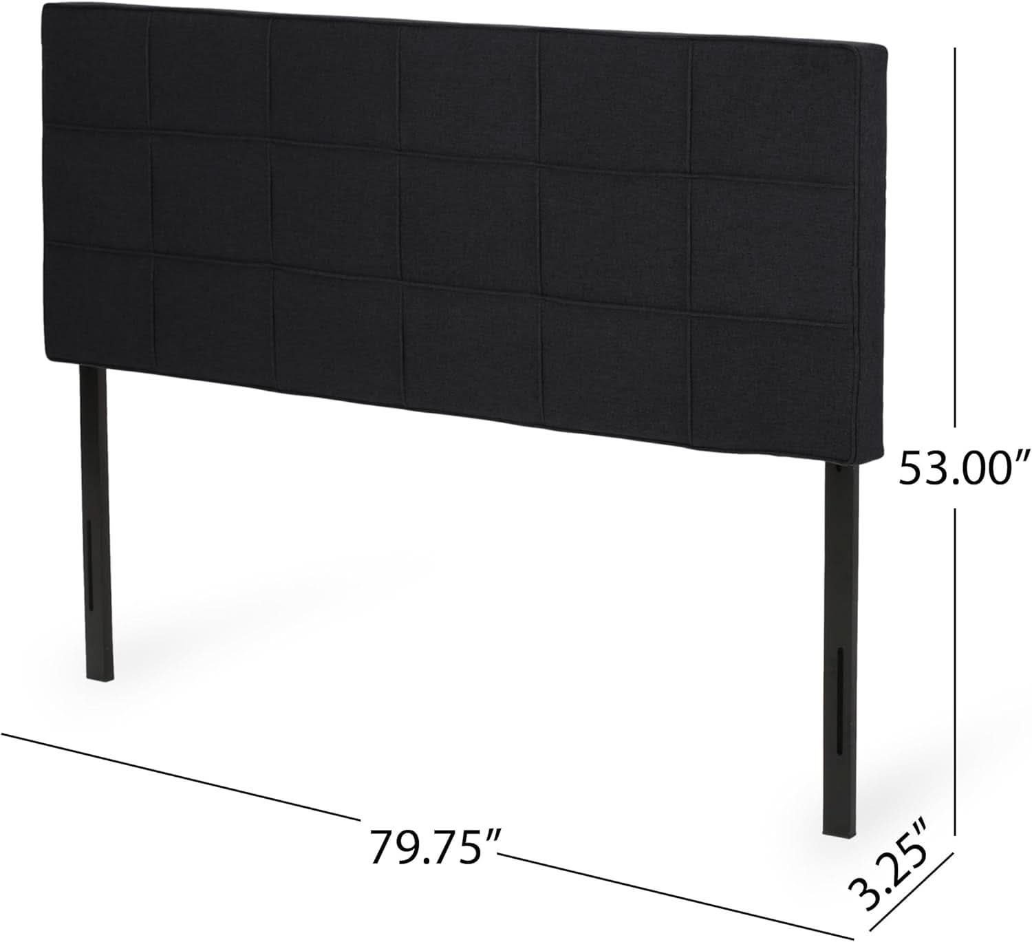 King Size Upholstered Headboard with Adjustable Modern Design