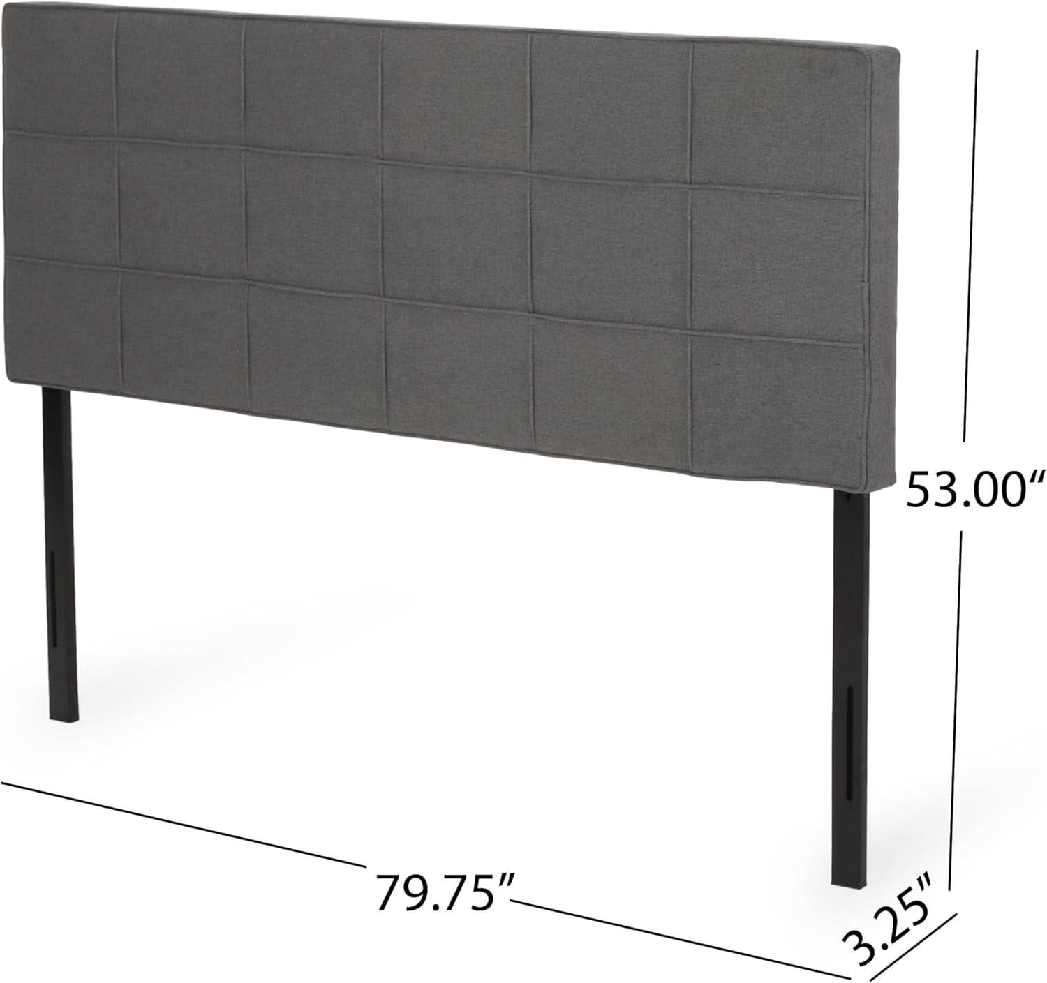 King Size Upholstered Headboard with Adjustable Modern Design