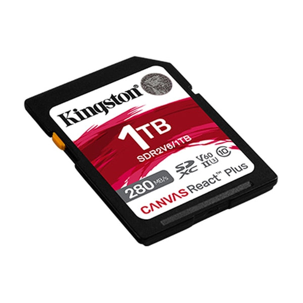 Kingston 1TB Canvas React Plus SDXC UHS-II V60 Memory Card for Pros