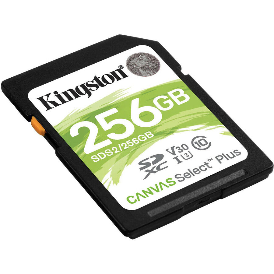 Kingston Canvas Select Plus SDS2 256 GB Class 10/UHS-I (U3) SDXC - 1 Pack SDS2/256GB