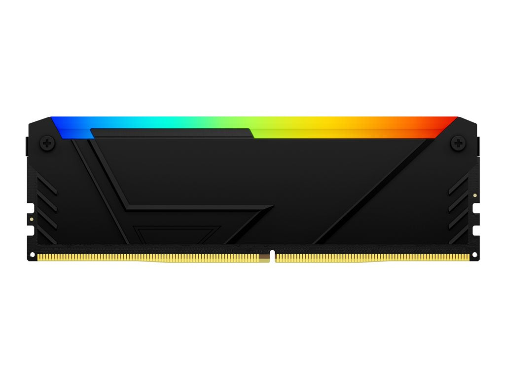 Kingston FURY Beast RGB - DDR4 - kit - 128 GB: 4 x 32 GB - DIMM 288-pin - 2666 MHz - CL16 - 1.2 V - unbuffered - on-die ECC - KF426C16BB2AK4/128