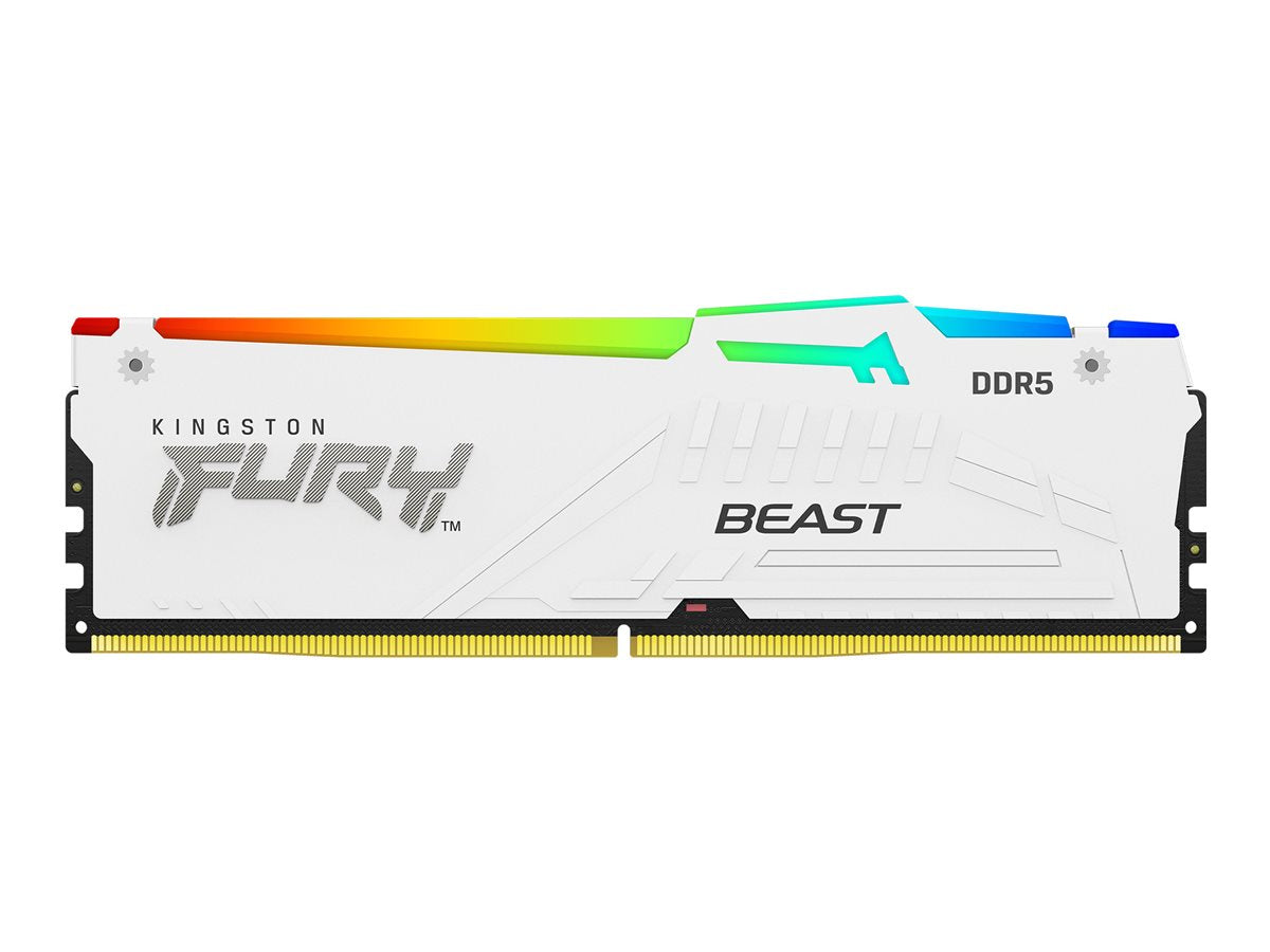 Kingston FURY Beast RGB - DDR5 - kit - 64 GB: 4 x 16 GB - DIMM 288-pin - 5600 MHz / PC5-44800 - CL40 - 1.25 V - unbuffered - KF556C40BWAK4-64