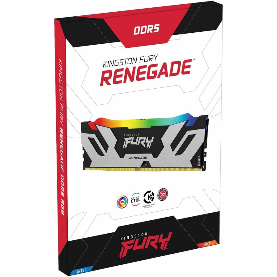 Kingston FURY Renegade 32GB (2 x 16GB) DDR5 SDRAM Memory Kit - For Motherboard - 32 GB (2