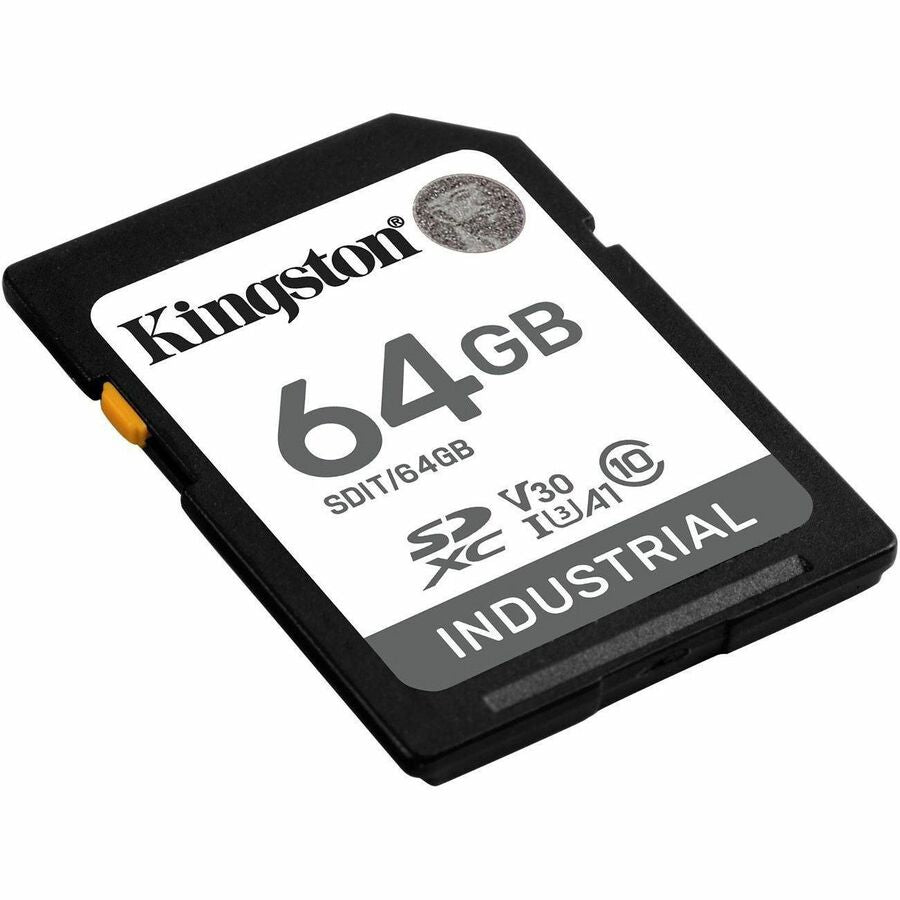 Kingston Industrial 64 GB Class 10/UHS-I (U3) V30 SDXC - 100 MB/s Read - 3 Year Warranty