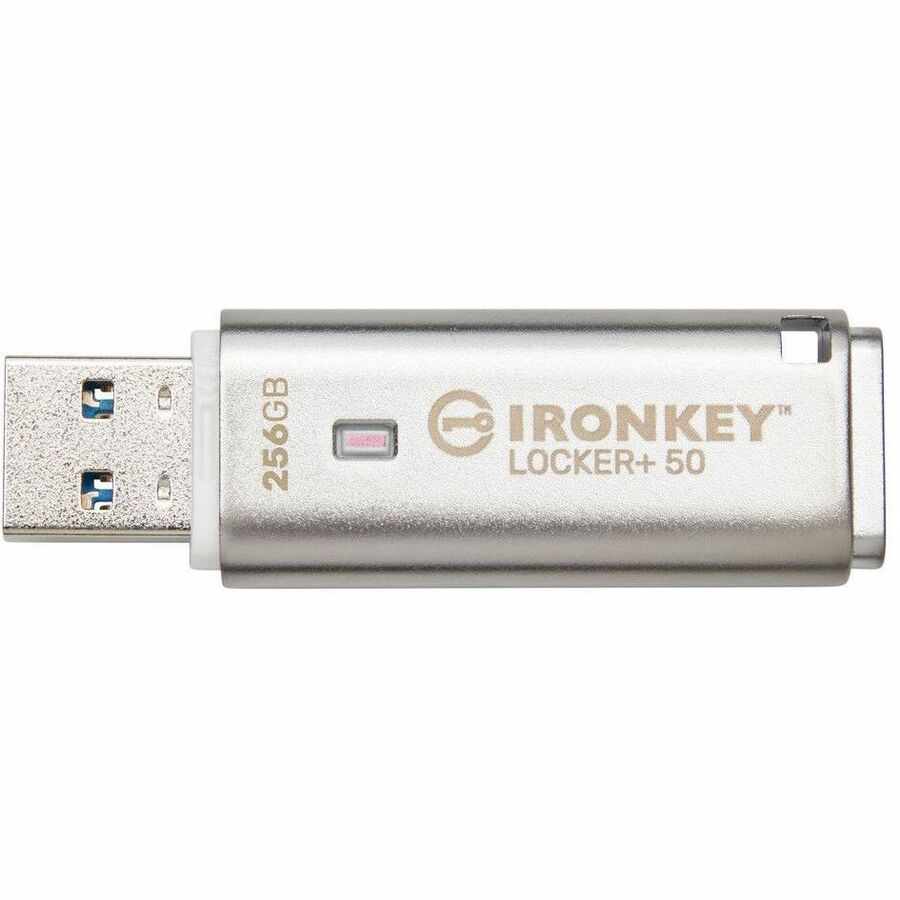 Kingston IronKey+ 50 256GB USB 3.2 (Gen 1) Type A Flash Drive - 256 GB - USB 3.2 (Gen 1)