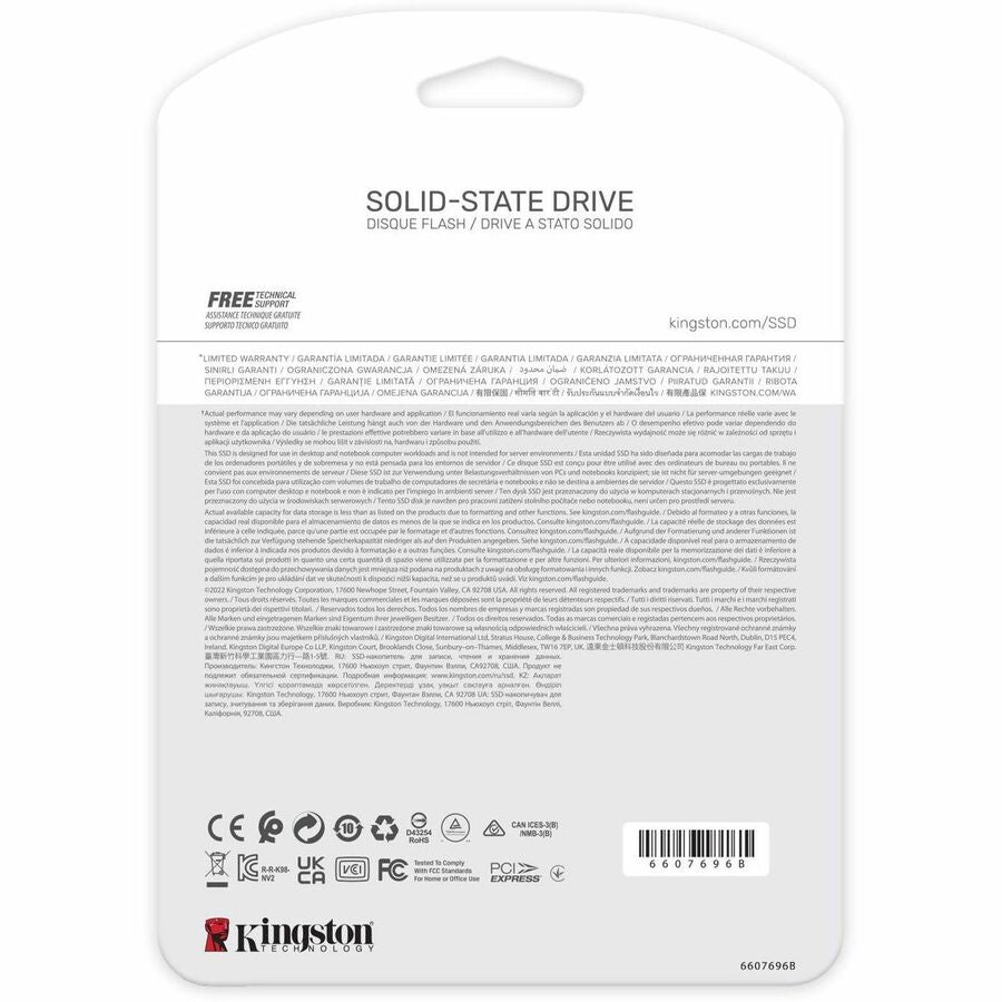 Kingston NV2 1 TB Solid State Drive - M.2 2280 Internal - PCI Express NVMe (PCI Express