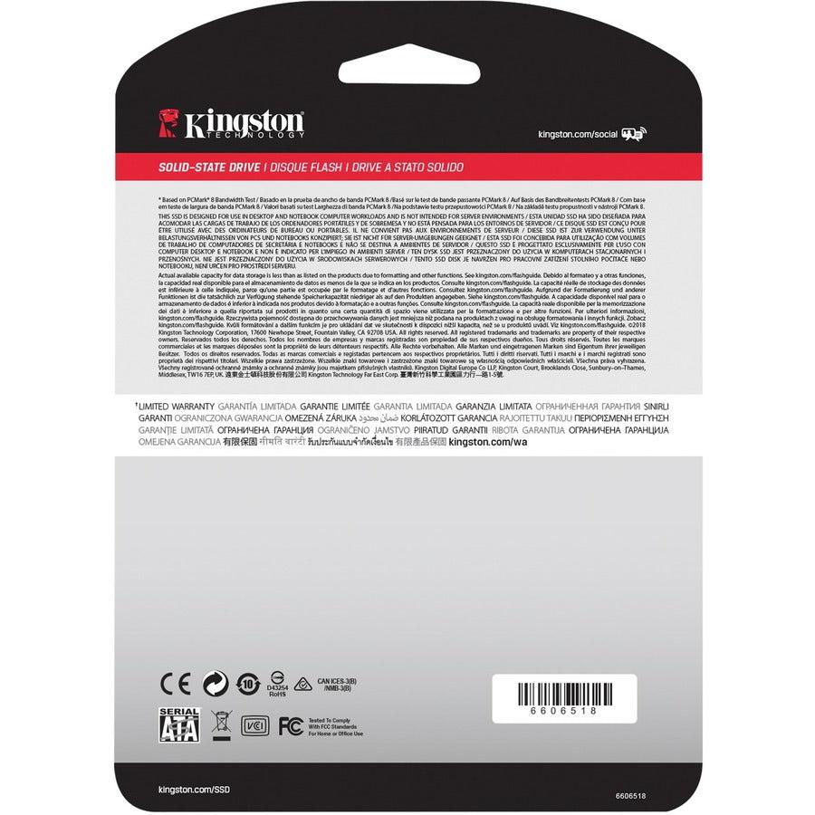 Kingston Q500 240 GB Solid State Drive - 2.5 Internal - SATA (SATA/600)" SQ500S37/240GBK