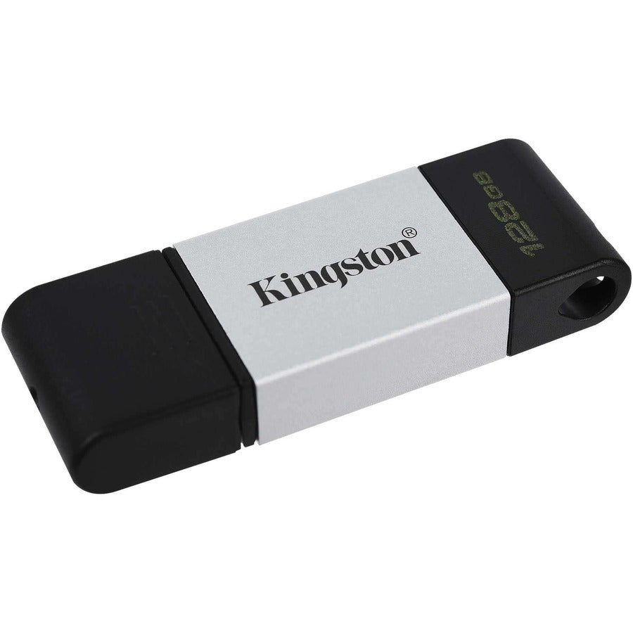 Kingston Technology Datatraveler 80 Usb Flash Drive 128 Gb Usb Type-C 3.2 Gen 1 (3.1 Gen 1) Black, Silver