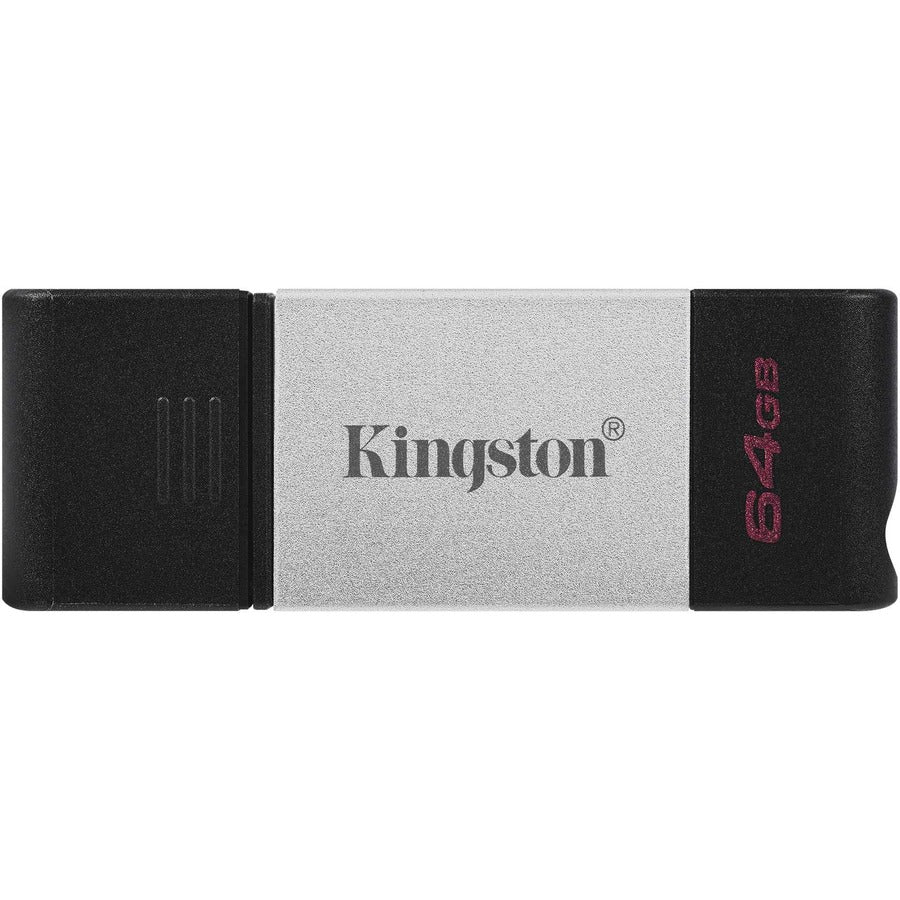 Kingston Technology Datatraveler 80 Usb Flash Drive 64 Gb Usb Type-C 3.2 Gen 1 (3.1 Gen 1) Black, Silver