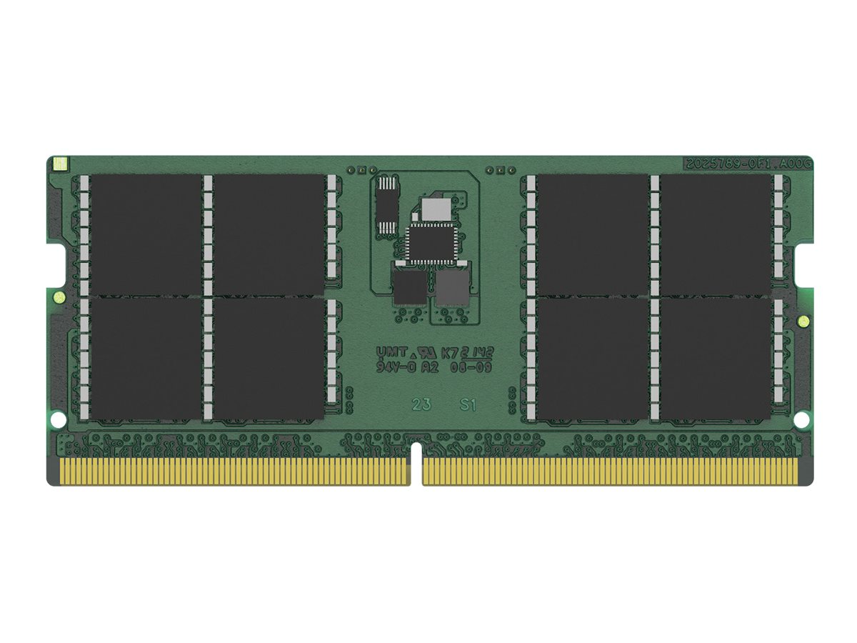 Kingston ValueRAM - DDR5 - module - 48 GB - SO-DIMM 262-pin - 5600 MHz / PC5-44800 - CL46 - 1.1 V - unbuffered - non-ECC KVR56S46BD8-48
