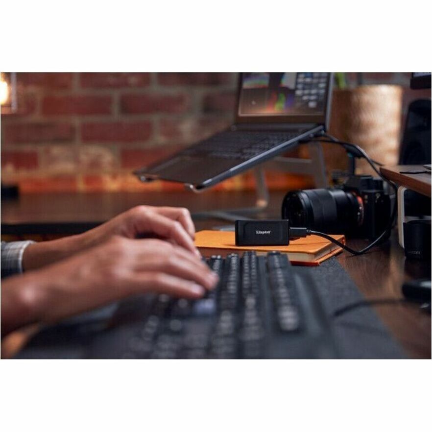 Kingston XS1000 1 TB Portable Solid State Drive - External - USB 3.2 (Gen 2) - 1050 MB/s