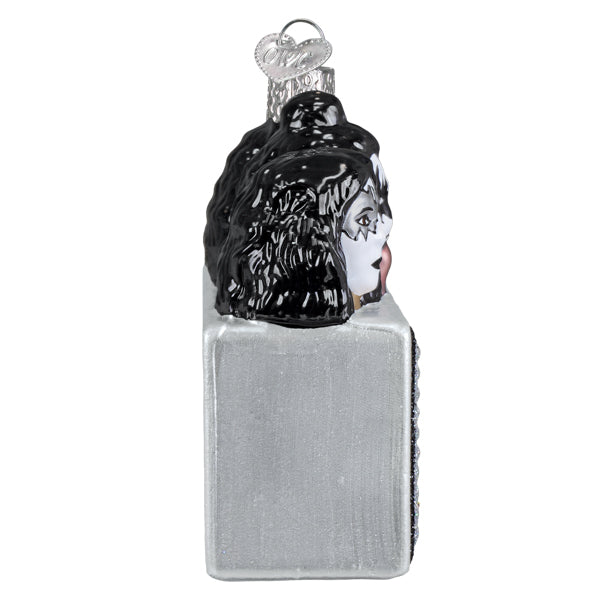 Kiss Band Glass Ornament