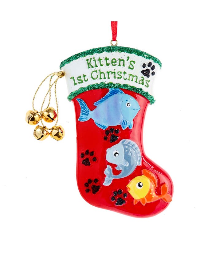 Kitten's First Christmas - Stocking Ornament