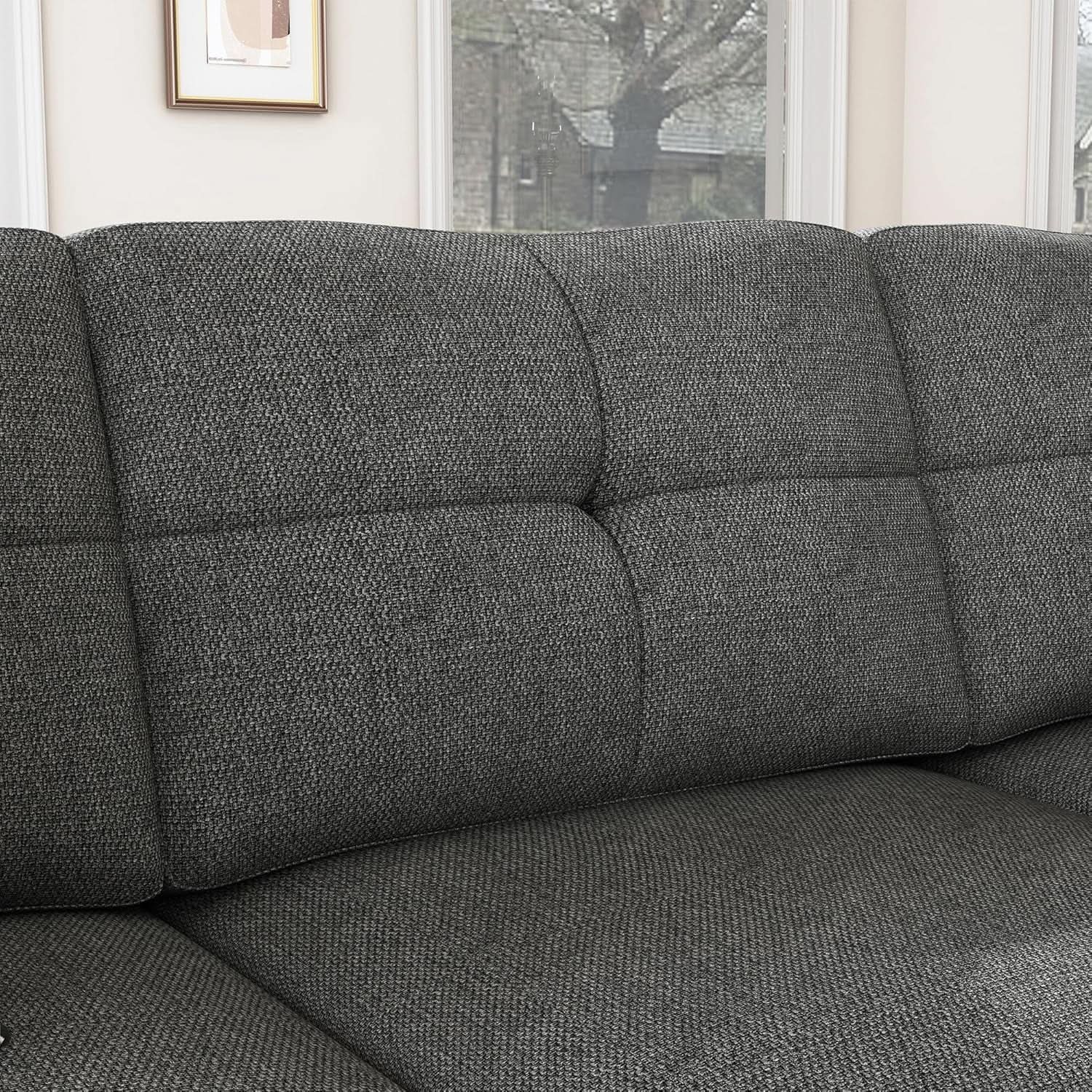 L Shaped Convertible Sectional Sofa for Small Spaces