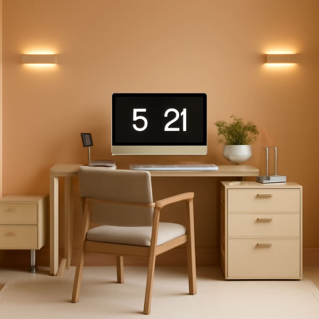 L Shaped Corner Desk Walnut With Large Workspace And Drawers