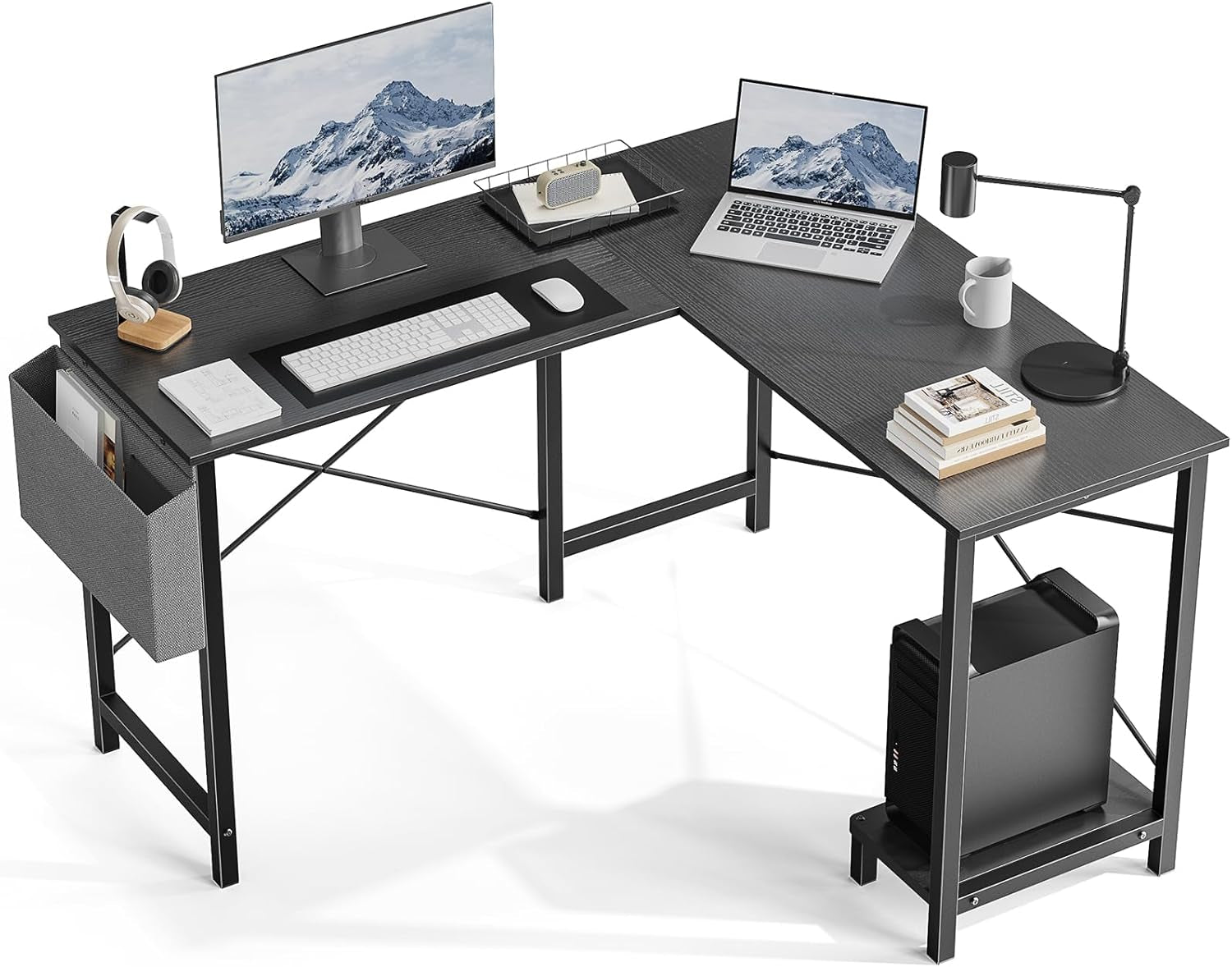 L Shaped Desk 50 Inch Corner PC Desk For Home Office