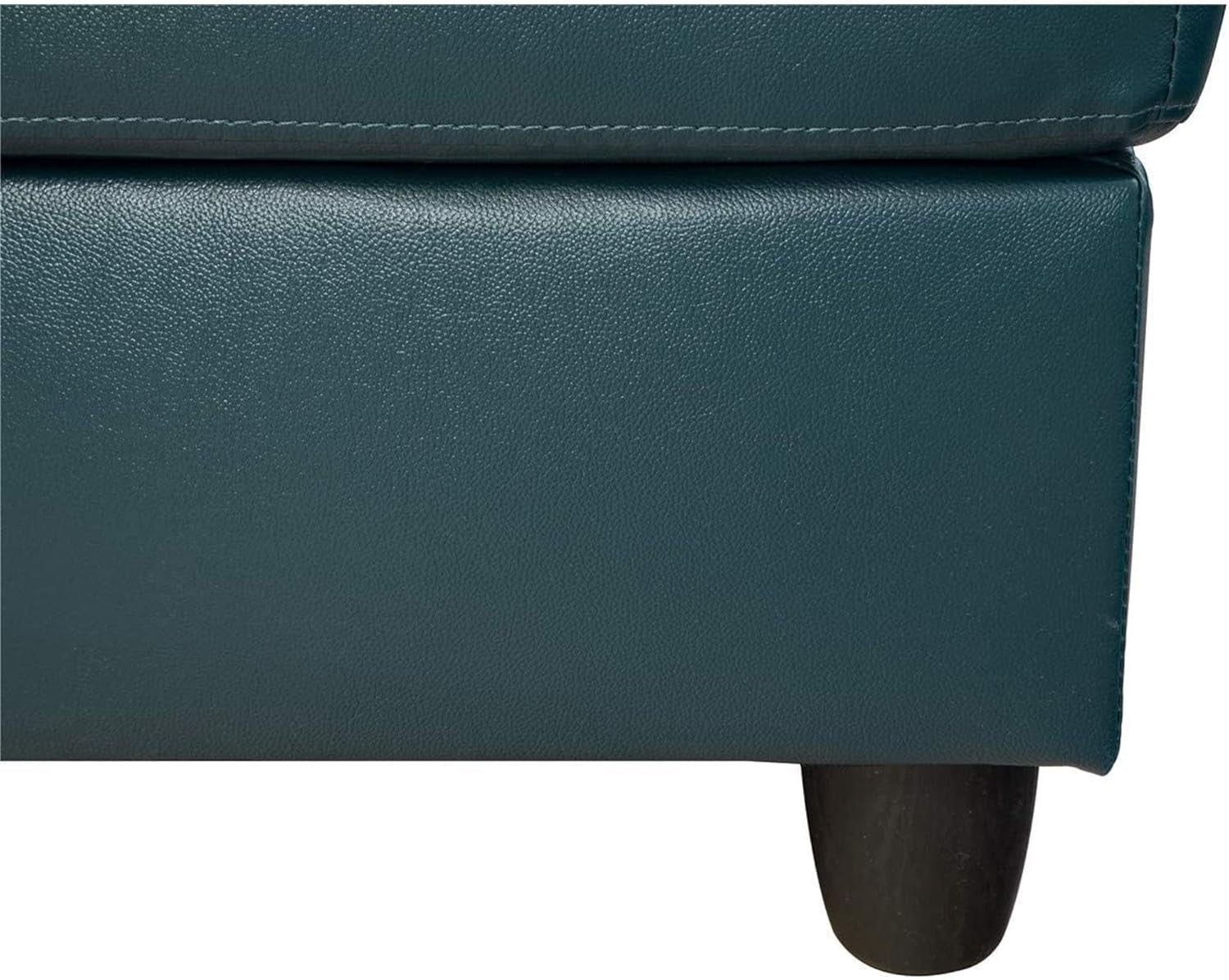 L Shaped Sectional Sofa Denim With Storage Ottoman