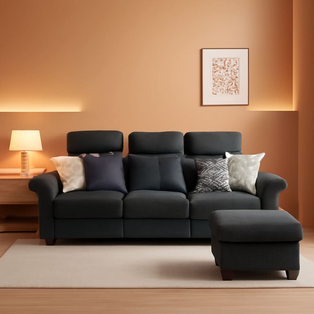 L Shaped Sectional Sofa With Storage Chaise Dark Grey