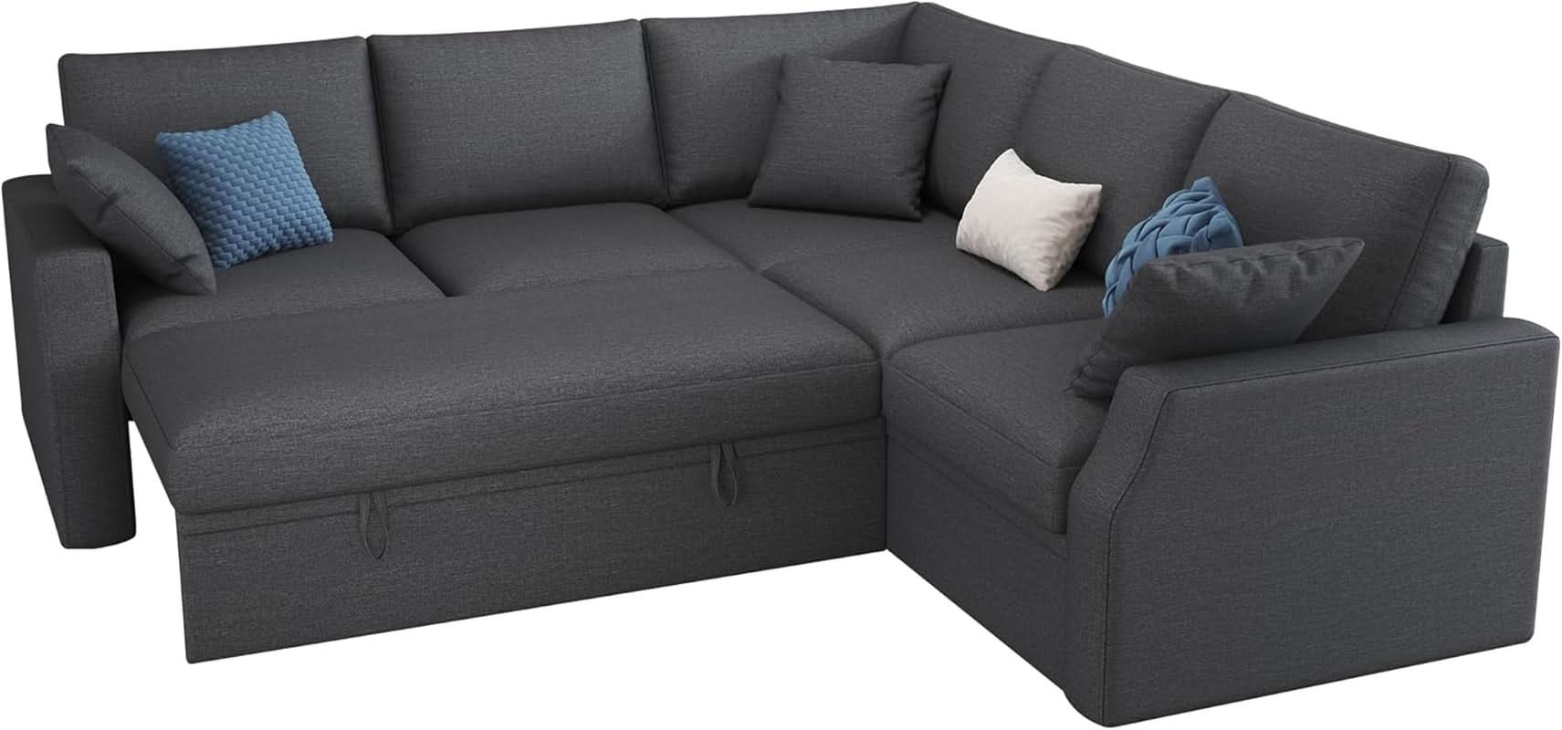 L Shaped Sleeper Sofa Bed with Storage for Comfort