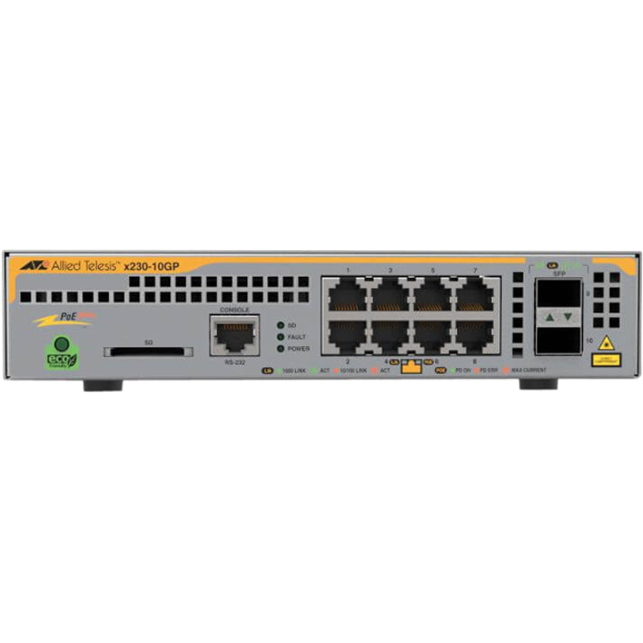 L2+ Managed Switch - Enterprise PoE+ Network Solution | TechSoft AT-X230-10GP-R-90