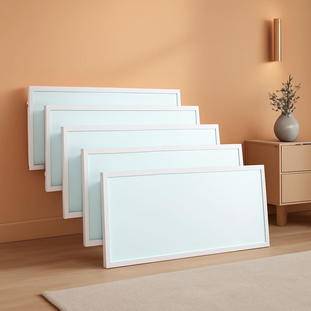 LED Flat Panel Troffer 2x4 Ft CCT Selectable 6 Pack