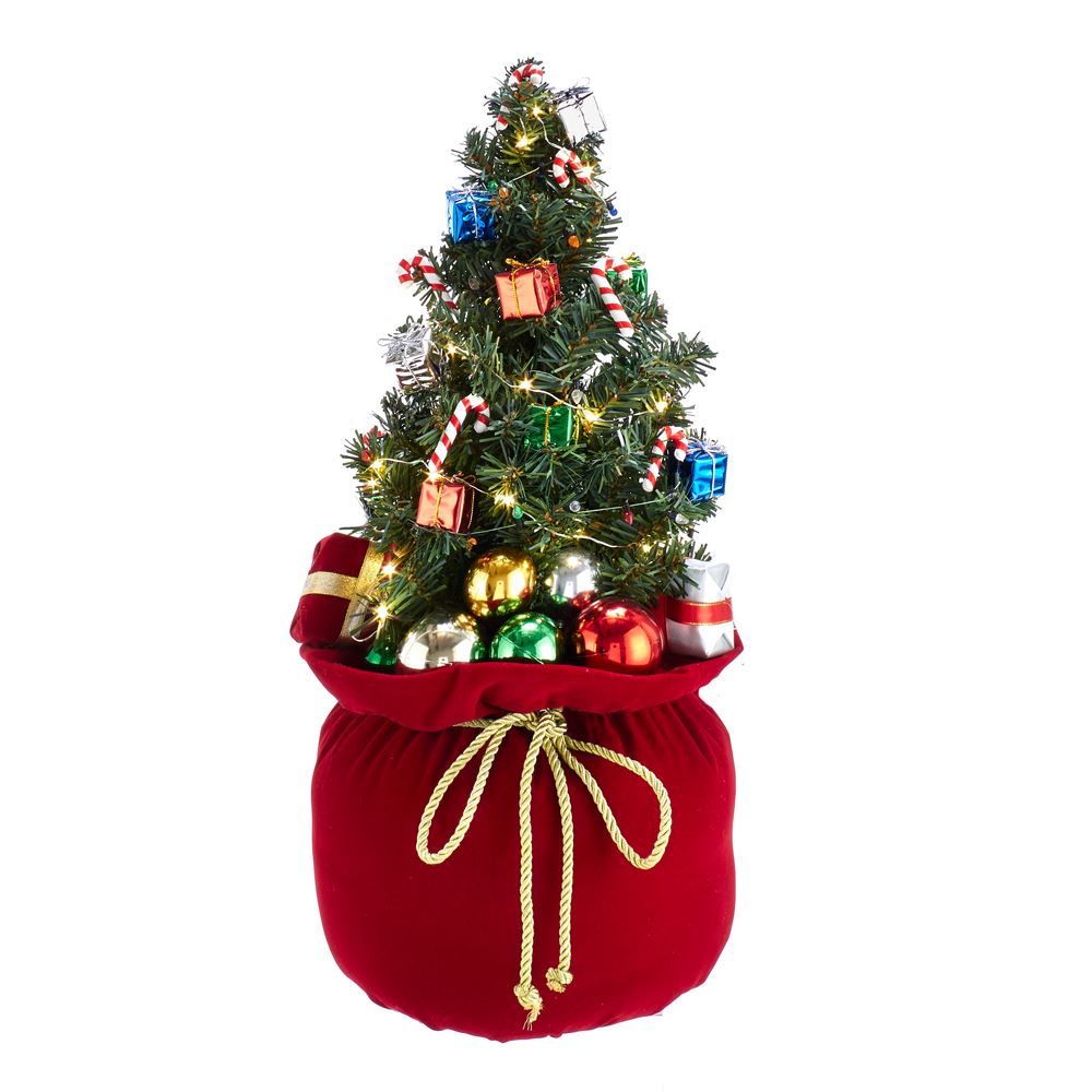 LED Gift Bag with Christmas Tree