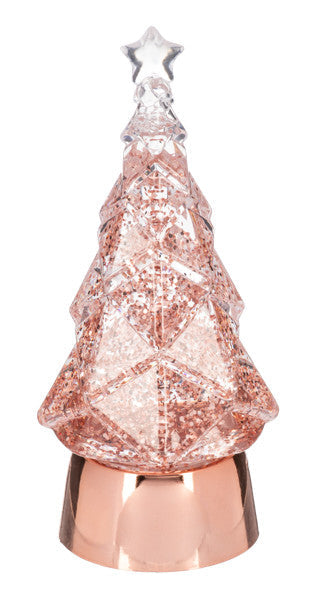 LED Light Up Tree Mini Shimmer – Rosy Radiance
