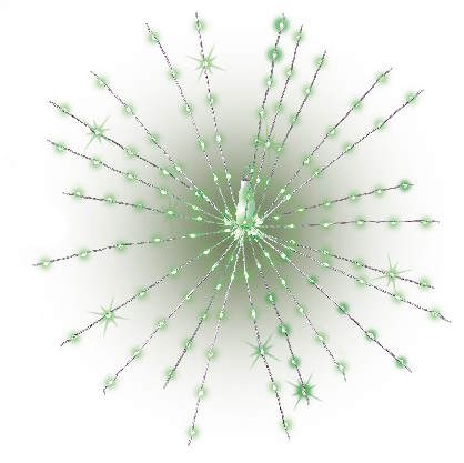 LED Starburst - 21 Inch - Green