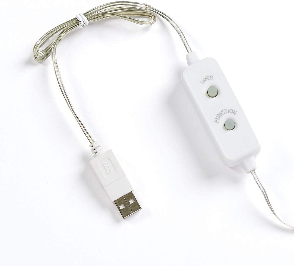 LED USB Warm White Flex Light Set - 18.5 foot - 10 Function Controller