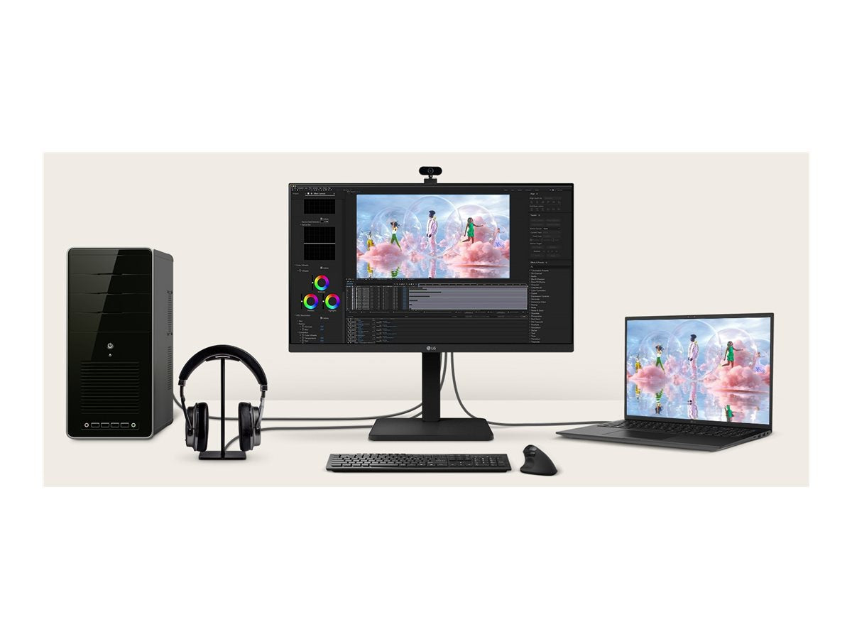 LG 24BA560-B 24" Full HD LCD Monitor 5ms Response for Professionals