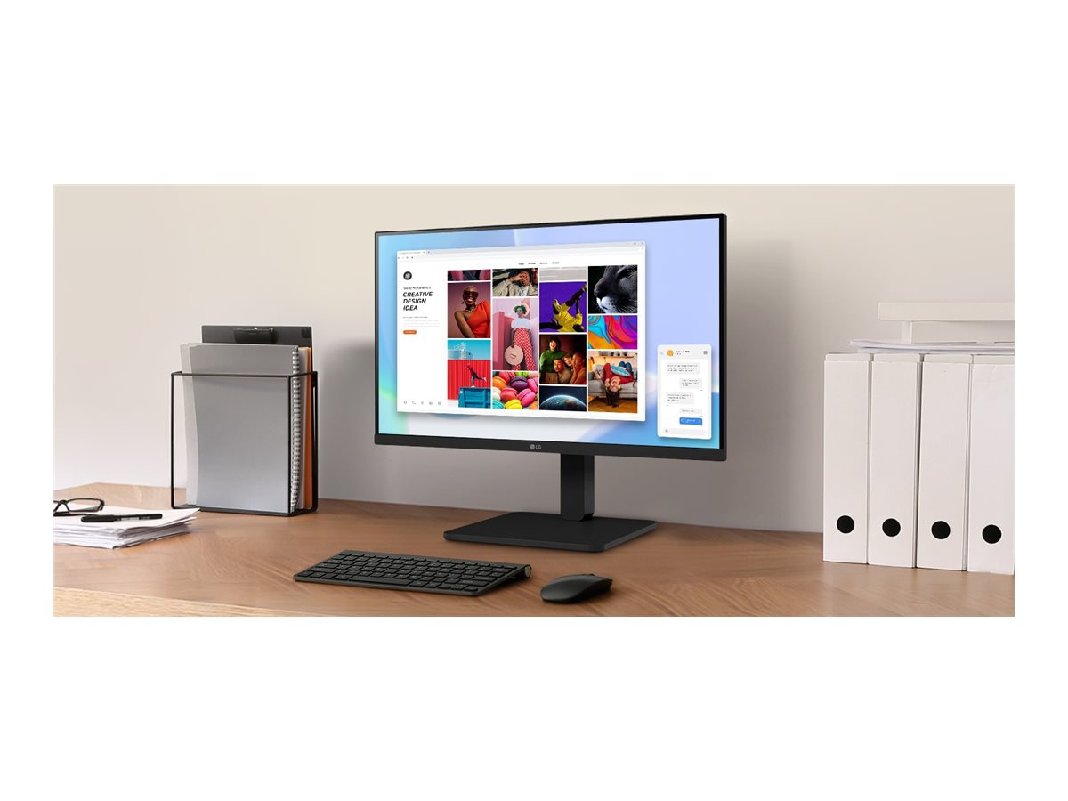 LG 24BA560-B 24" Full HD LCD Monitor 5ms Response for Professionals