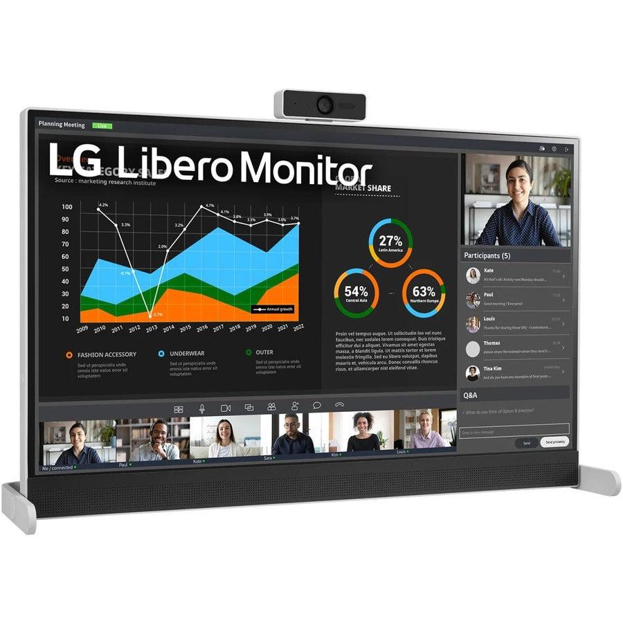 LG 27BQ70QC-S 27" Class Webcam WQHD LCD Monitor - 16:9 - Black
