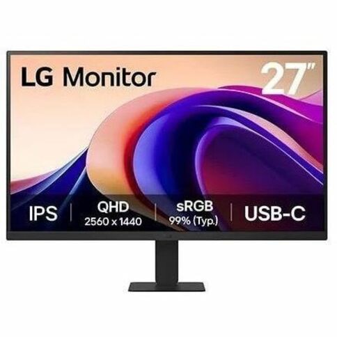LG 27in IPS Monitor 2560x1440 HDR10 USB-C HDMI for Professionals