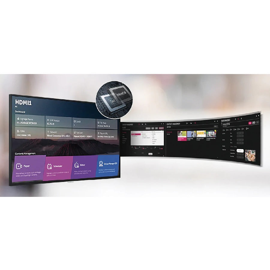 LG 43UH5J-H UHD Digital Signage Display - 500 Nit High Haze | TechSoft