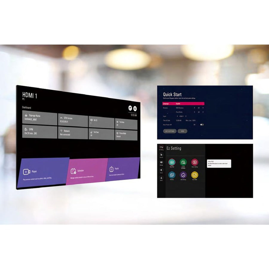 LG 49VL5G-M 49 FHD Slim Bezel Video Wall with 3.5mm Bezel" 49VL5GMW-9P