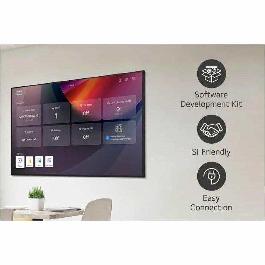 LG 55UP5Q-E 55" UHD Signage Display with LG Shield