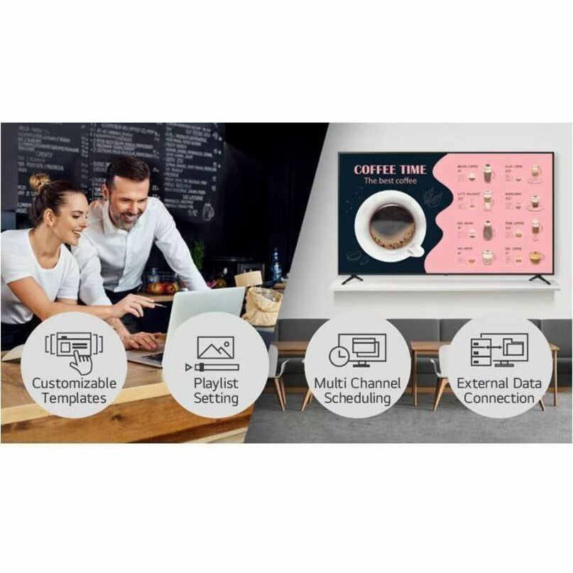 LG 75PK340S0UA 75" Professional Display with Digital & Analog Tuner for Business