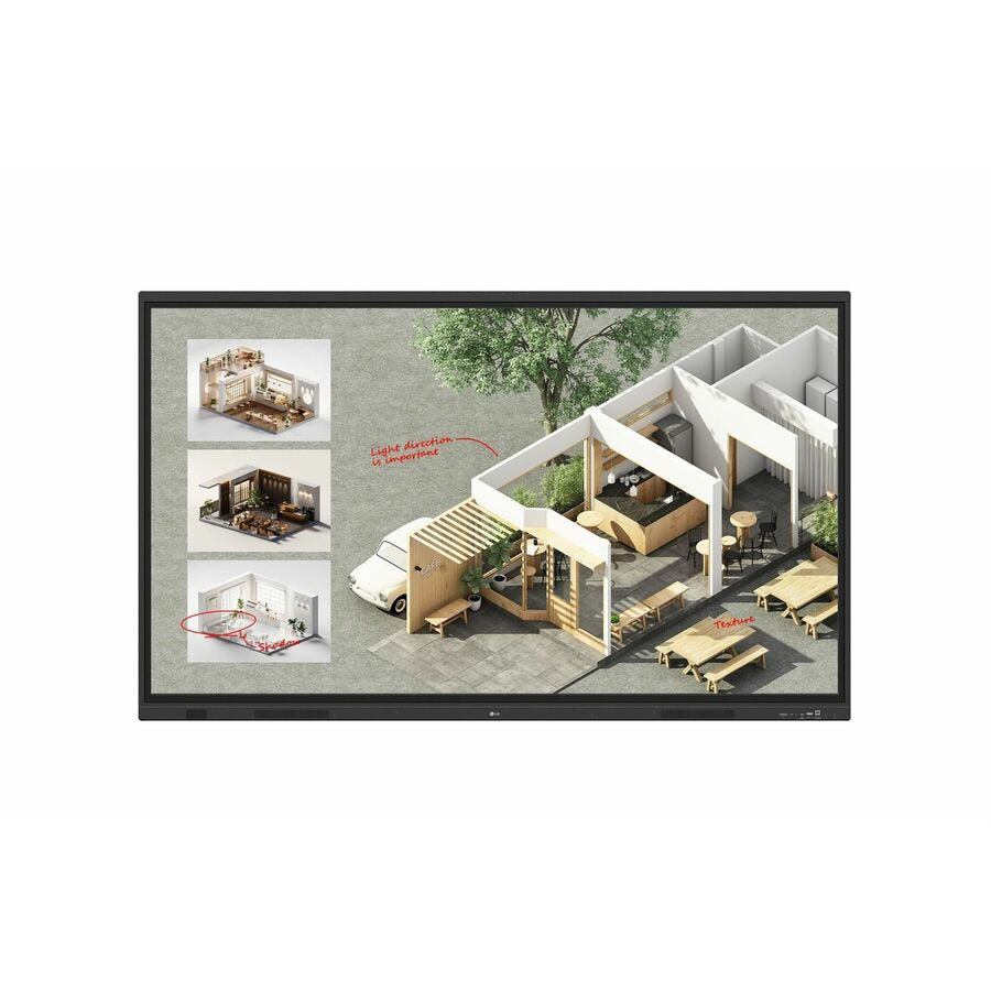 LG 75TR3DQ-B 75" CreateBoard Interactive Display with HDMI & USB-C Connectivity