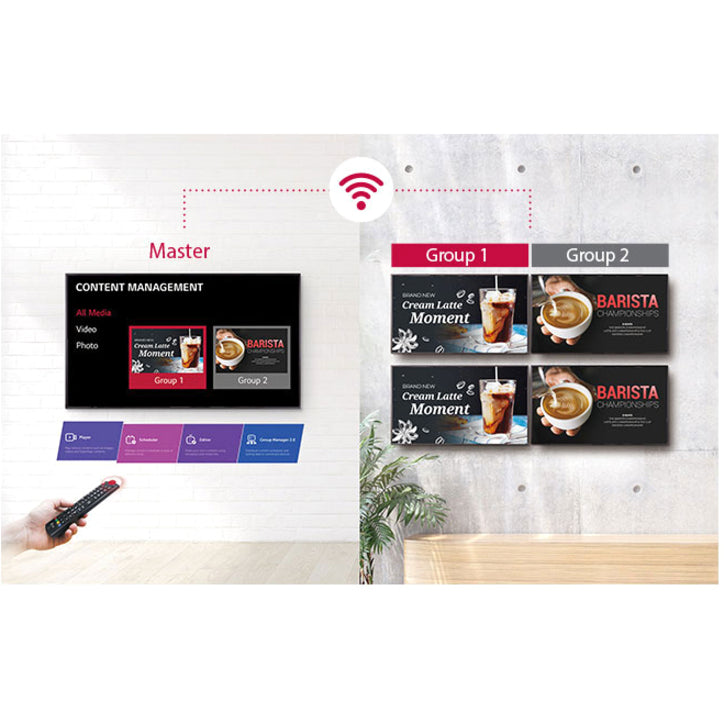 LG 75UH5E-B Digital Signage Display - 75" LCD - 3840 x 2160 - LED - 500 Nit - 2160p -