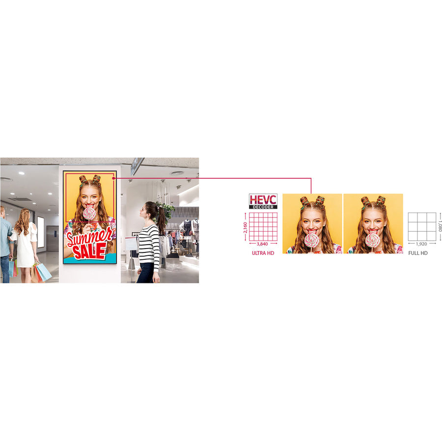 LG 86UH5E-B Digital Signage Display - 86" LCD - 3840 x 2160 - LED - 500 Nit - 2160p -