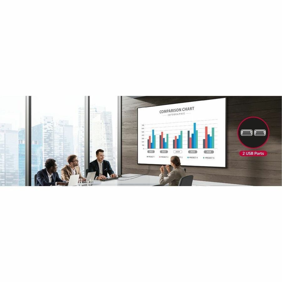 LG 86UH5N-M 86" 4K UHD LCD Display 8ms Response for Professionals