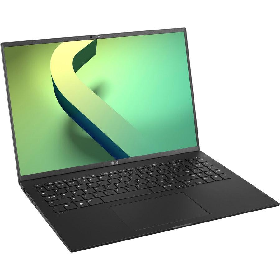 LG gram 16Z90Q-K.AAB7U1 16" Notebook - WQXGA - 2560 x 1600 - Intel Core i7 12th Gen i7-1260P Dodeca-core (12 Core) 2.10 GHz - Intel Evo Platform - 16 GB Total RAM - 256 GB SSD - Black