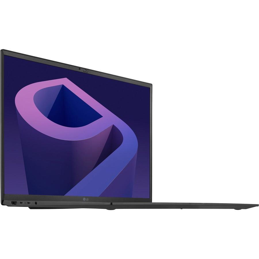 LG gram 17Z90Q-K.AAB8U1 17" Notebook - WQXGA - 2560 x 1600 - Intel Core i7 12th Gen i7-1260P Dodeca-core (12 Core) 2.10 GHz - Intel Evo Platform - 16 GB Total RAM - 1 TB SSD - Black