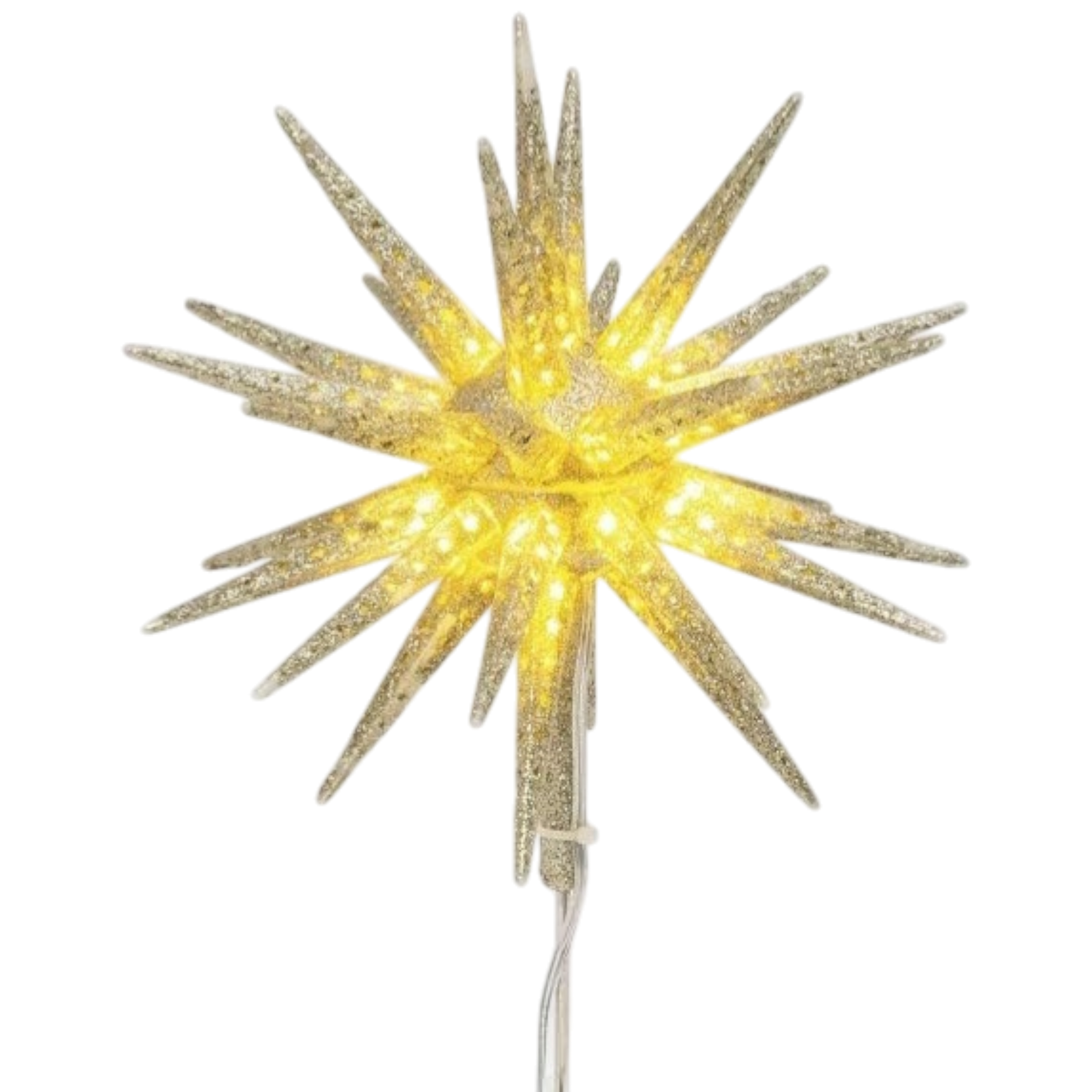 LIghted Starburst Tree Topper - 10 inch
