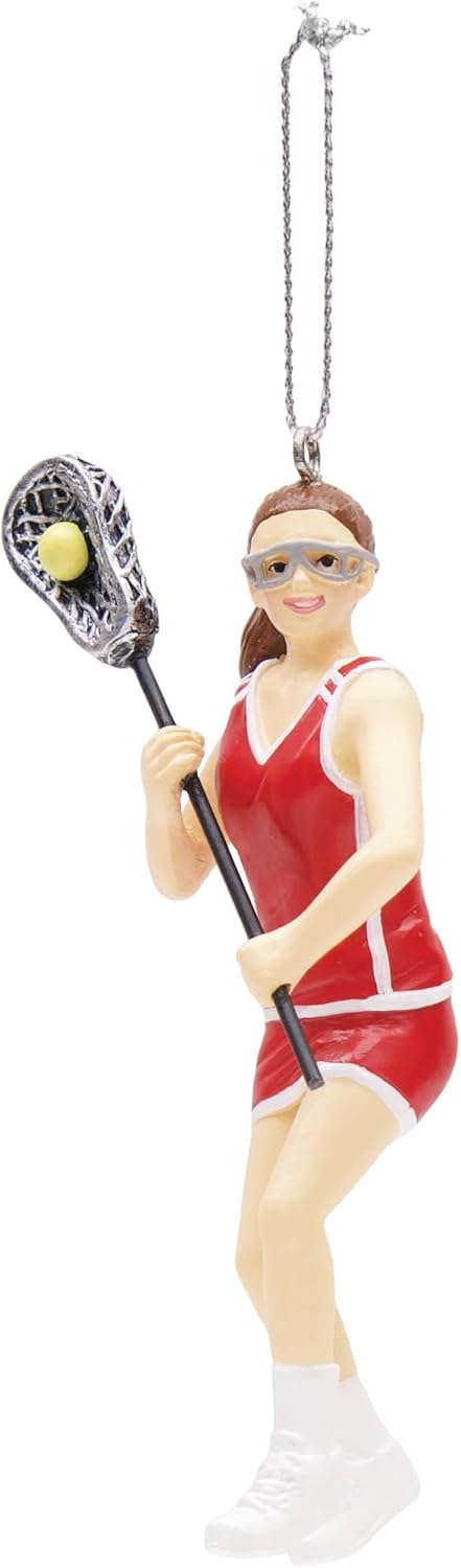 Lacrosse Girl Player Ornament